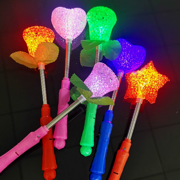 Customized LED Variable Frequency Light Lollipop Magic Rod Beauty Lollipop Flashing Party Stick Led Light Wand for Kids Toy Gift