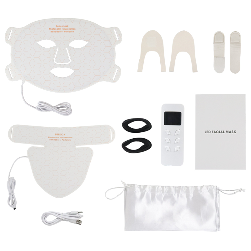 4-Colours Slight Silicone LED Facial Masks Face Skin Beauty &amp; Personal Care Product