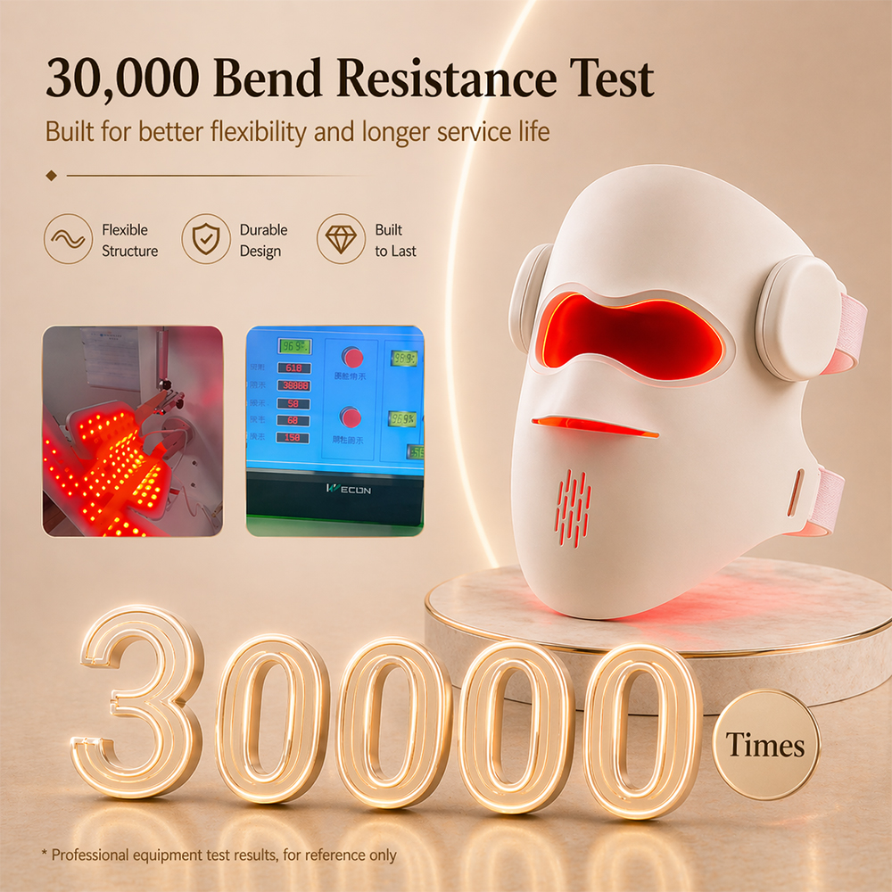 Magique Power New Technology 5D Wireless Red Light Face Mask Device Silicone Red Light Face Masking Infrared Led Red Light Mask