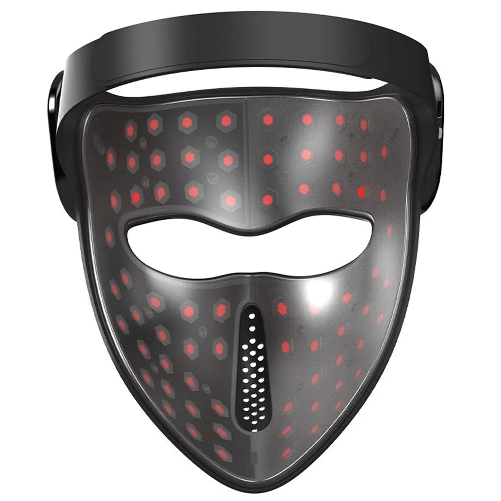 460nm/630nm/850nm Food Grade 3D Silicone Face Beauty Nir Infrared LED Facial Mask for Home Skin Care SPA Salon, Blue Red Light Therapy Device Wholesale