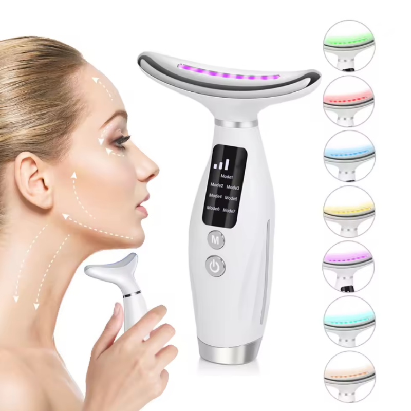 Neck Face Massager With Vibration And Thermals Face Sculpting Tool For Double Chin And Skin Care