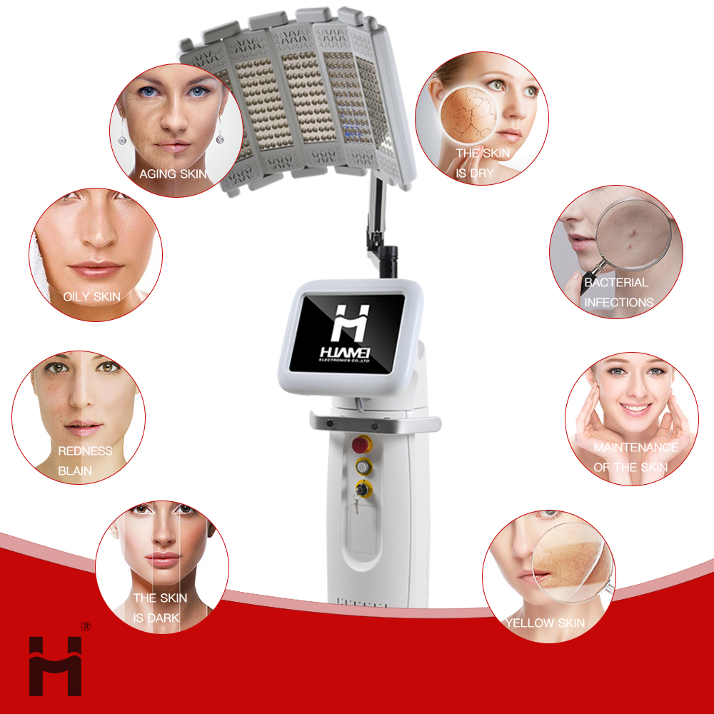 TUV CE Approved Infrared Led PDT 5 Colors Photon Light Skin Rejuvenation Acne Removal Beauty Machine Red Light Therapy Device