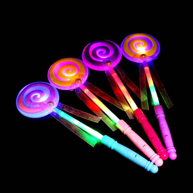 Zhongda Customized LED Variable Frequency Light Lollipop Magic Rod Beauty Lollipop Flashing Party Stick Led Light Wand