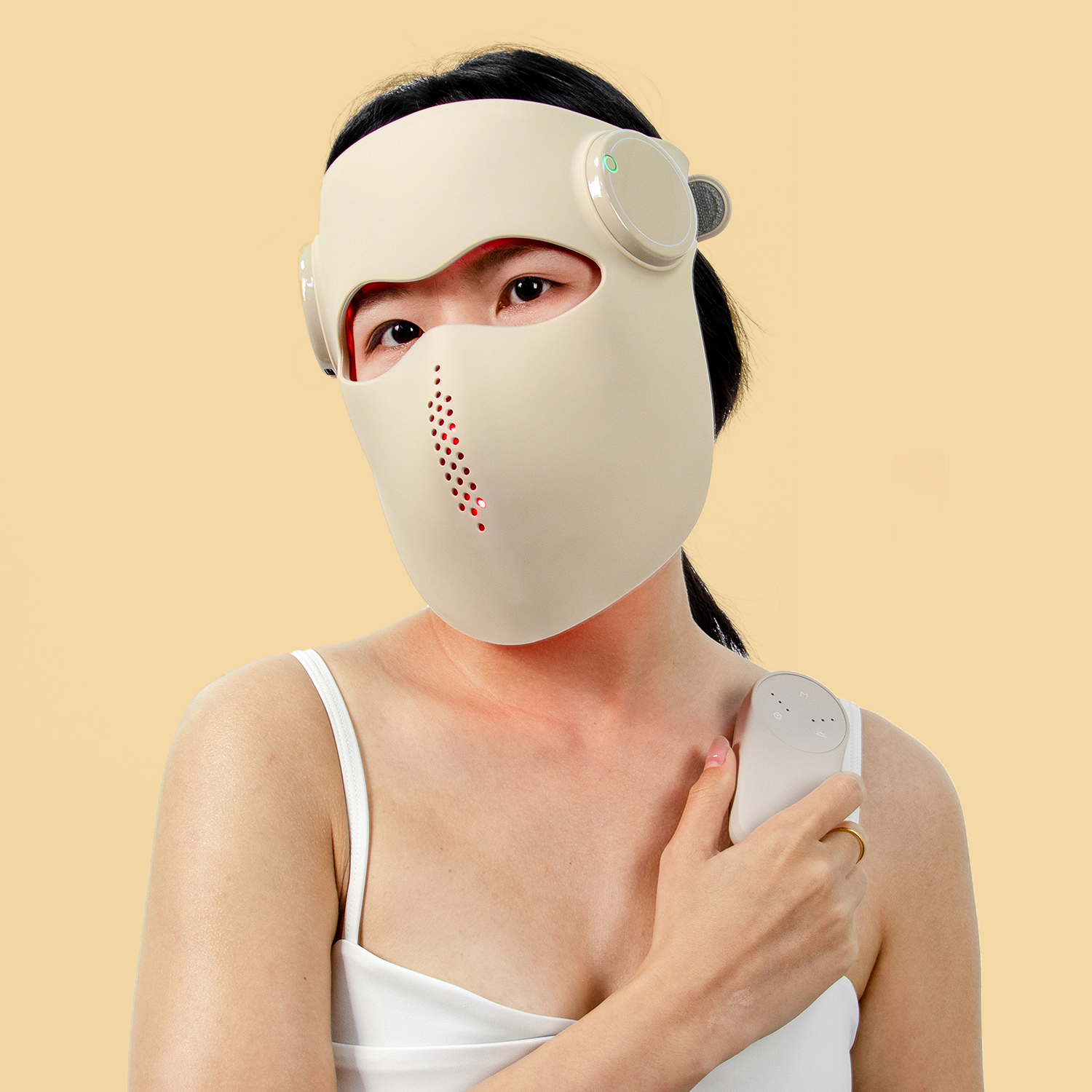SUNSRED Professional 5D Red Light Therapy Mask 1064nm For Anti-Aging Skin Rejuvenation Medical LED Facial Beauty Device For Spa