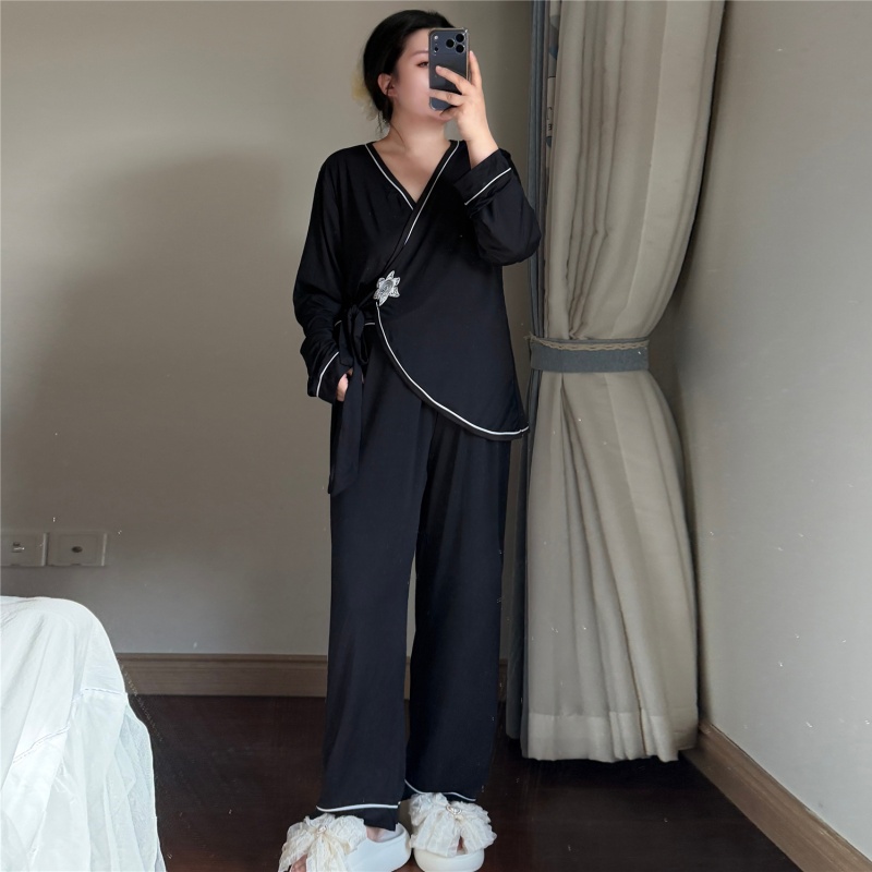Plus Size 2 Piece Modal Women'S Sleepwear Lounge Wear Sets Custom Loungewear Women Sets Modal Pajama Set Night Wear for Women