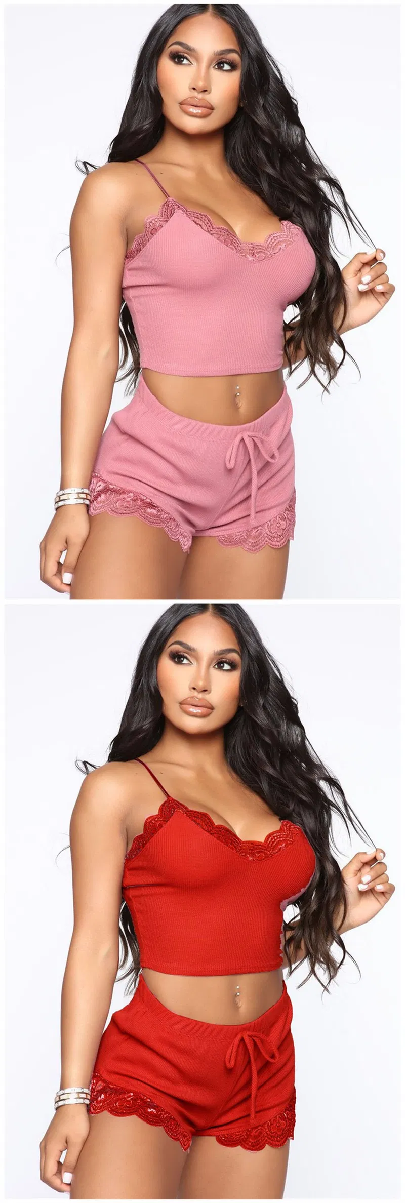 Wholesale Night Wear Cotton Pajama Women Loungewear Pyjamas Women's Sleepwear