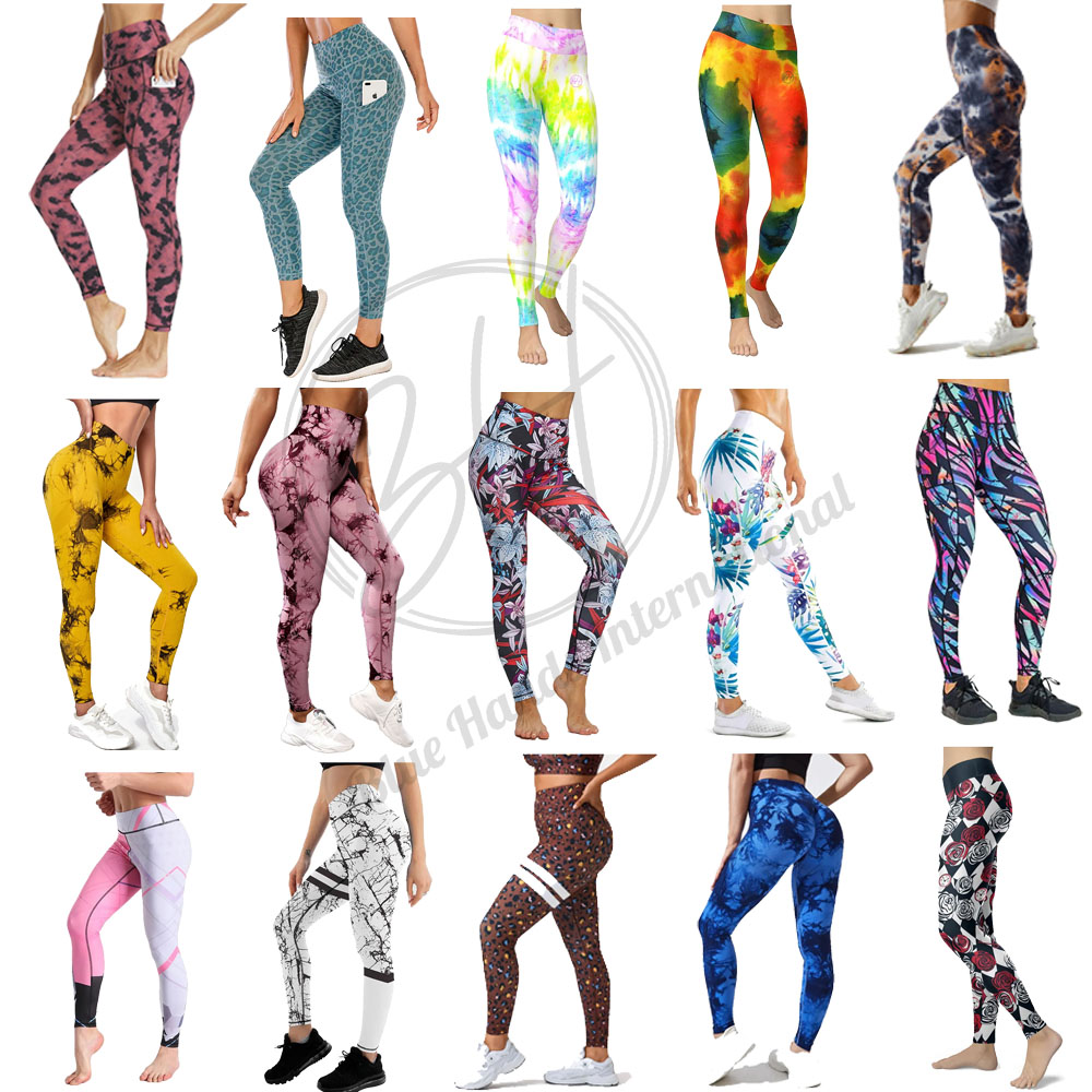 Pregnancy leggings close up