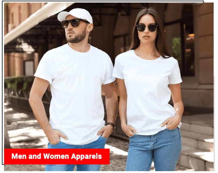 Men and Women Apparels Category