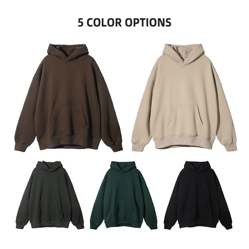 High Quality Women's Cotton Oversized Hoodie Winter Knitted Fabric Custom Logo Printed Front Embroidered Sweatshirt S Casual