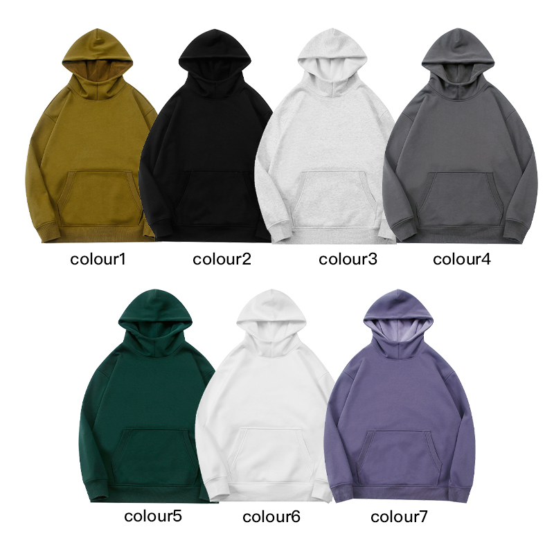 Custom 500 Gsm 100% Cotton Fabric Womens Hoodies Customize Blank Casual Hoodie With Hood Printing logo for Unisex Hoodies