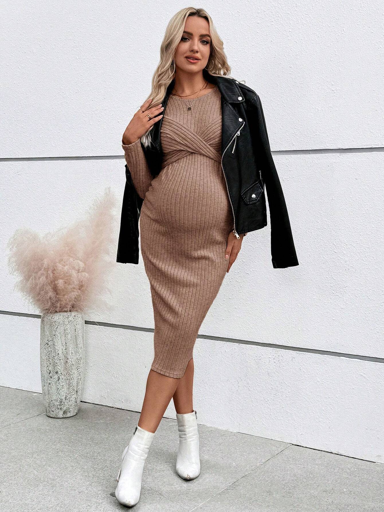King Mcgreen Star Pregnant Women's Dress, Cross-border, Long-sleeved Pregnant Dress, Elegant