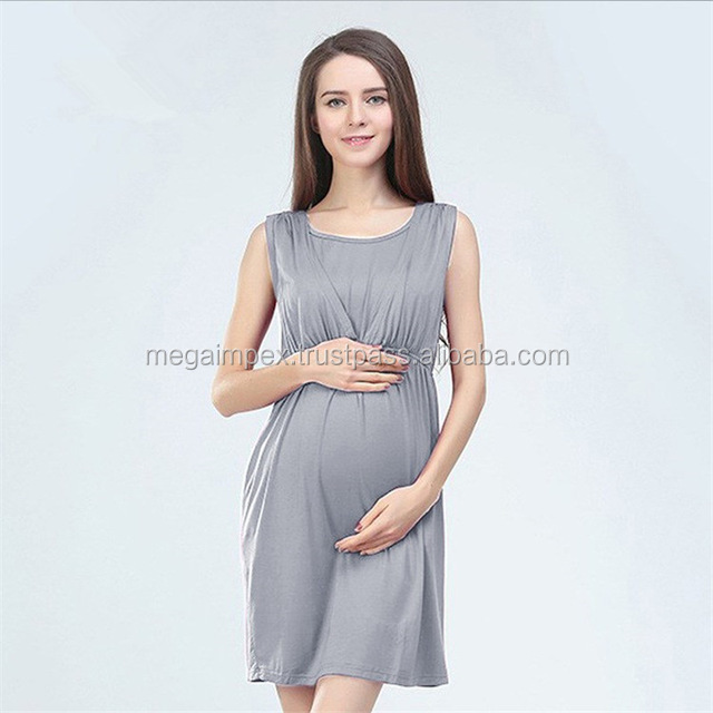 2026 Plus Size Pregnant Women Fashion Mandarin Collar Chiffon Maternity Dress Cashmere Lace Double-Layer Collar Button