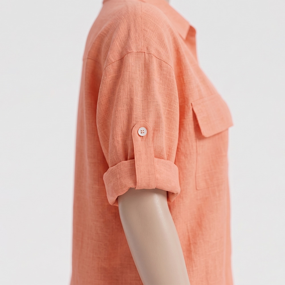 2026 Latest Plus Size Women's Embroidery Button Blouse Customized Cotton Bamboo Fiber Flannel Yarn Dyed Plaid Spring Winter