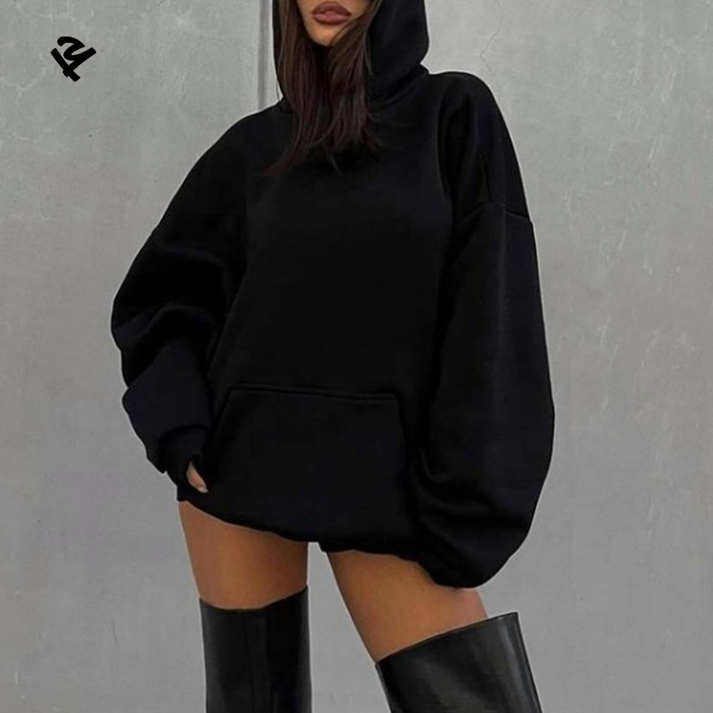 F240549 Custom Hoodies for Women Trendy Oversized Long Sleeve Pullover Sweatshirts Casual Streetwear Fall 2026 Women Clothes