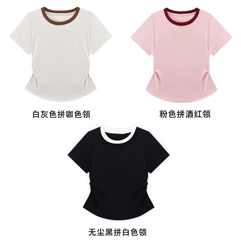 Women Custom Logo Print Shirt Crop Top Women T-Shirt Custom Crop Tops