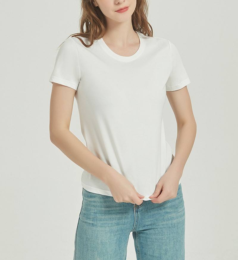 Casual Essential Top Basic Crew Neck Loose Short Sleeve Women's T-Shirt Women's Casual T-Shirts