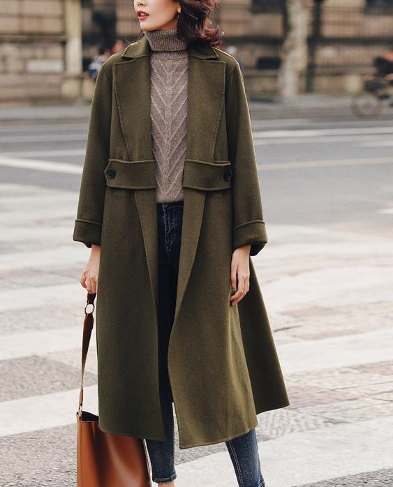 Women′ S Wool Coats in Custom-Made Fabrics