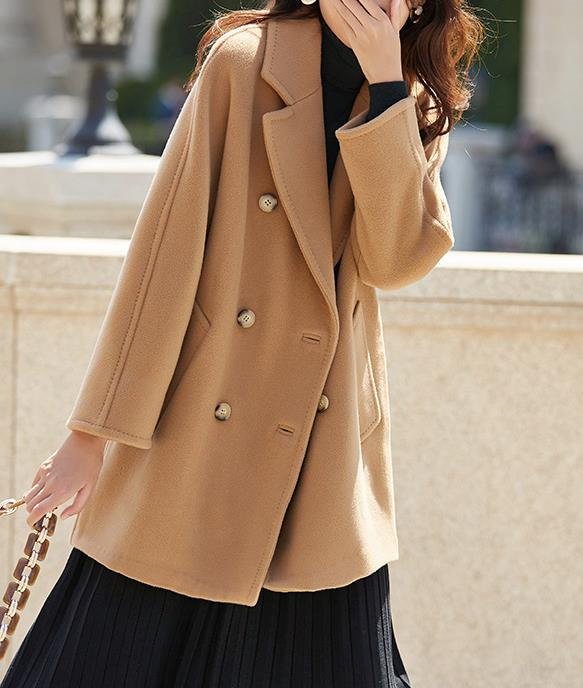 High-Quality Fabric Women Wool Coat