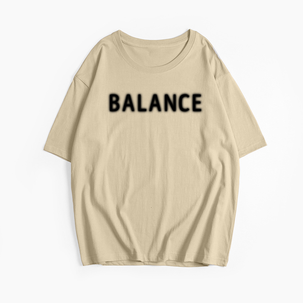 Hot Selling European American Ins Style Printed Long Woven T-Shirt Women's Summer New Versatile Loose Neck Pure Cotton