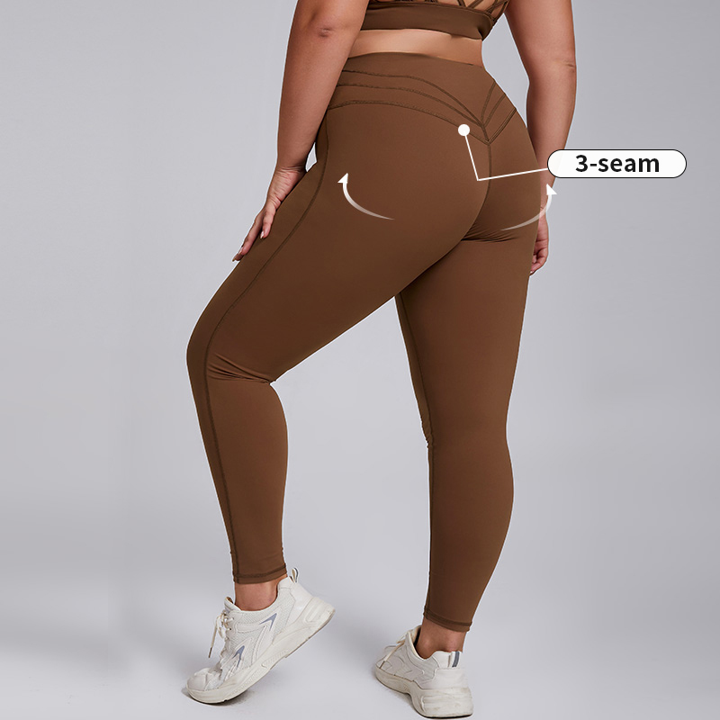 Custom Breathable Four-Way Stretch High Waist Fitness Clothing-4XL Gym Yoga Sets Crisscross Straps Solid Plus Size Women's Sets