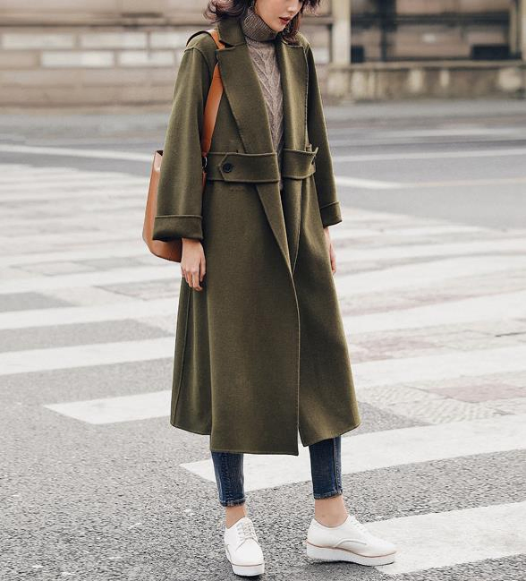 Women′ S Wool Coats in Custom-Made Fabrics