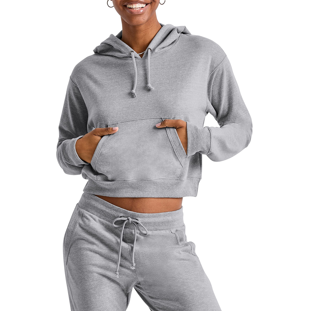 Top Trending Best Design Customizable Women's Cropped Hoodies Fashion Clothing High Quality Women's Crop Top Hoodies For Winter