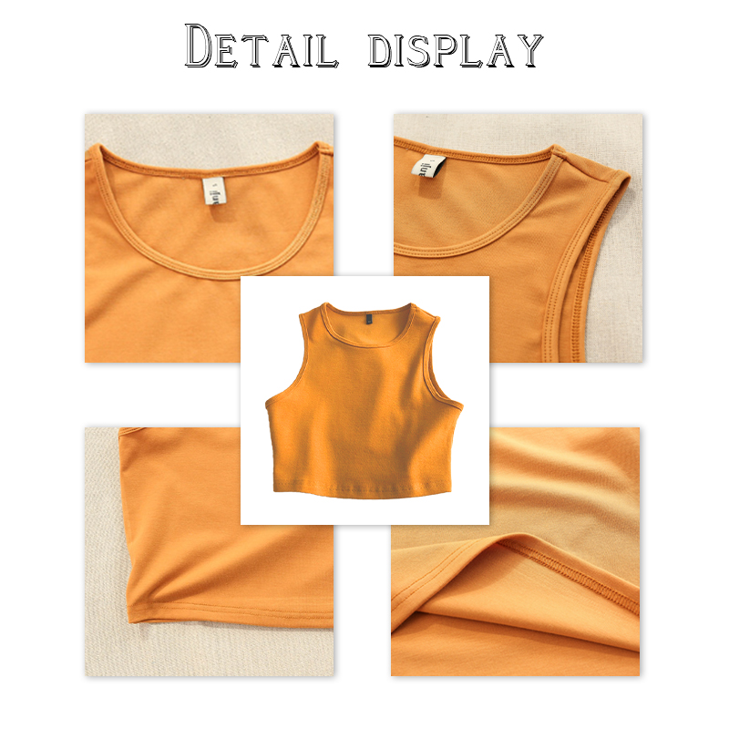 Wholesale 100% Cotton Comfortable Casual Fashion Women Exposed Belly Button Short T-shirt Can Be Customized logo