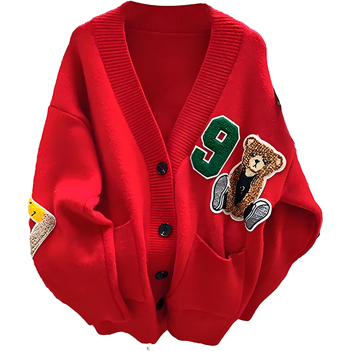Custom OEM &amp; ODM Women Sweater Pattern Ladies Knitwear Winter Girls Knit Clothes Cardigan Sweater Women