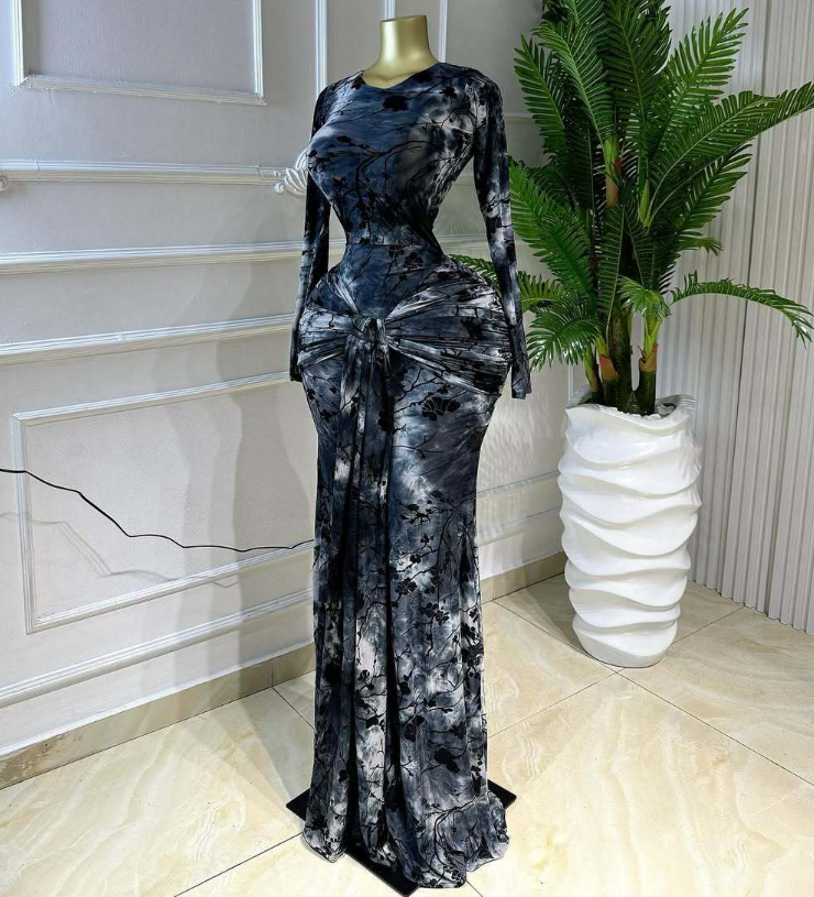 Women's Long Sleeve Maxi Dress Style 3
