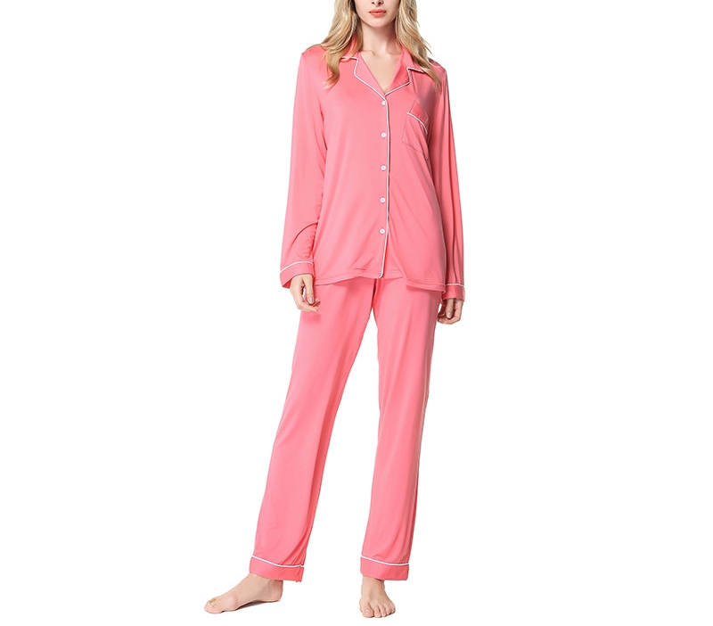 Wholesale Modal Pajamas for Women Set Soft Custom Logo Loungewear Cropped Top Flare Pants Two Piece Plain Women'S Pajamas Sets