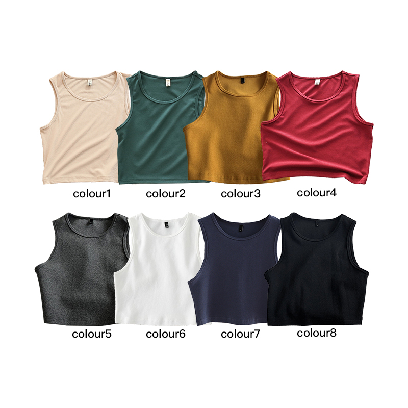Wholesale 100% Cotton Comfortable Casual Fashion Women Exposed Belly Button Short T-shirt Can Be Customized logo
