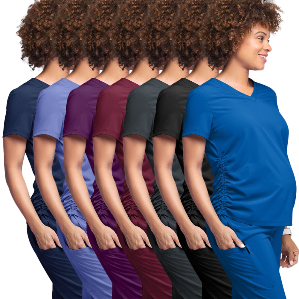 Maternity Scrubs Uniform Sets Breathable Soft Comfortable Performance Stretch Jersey Fabric High Quality Fast Dry Women's Doctor