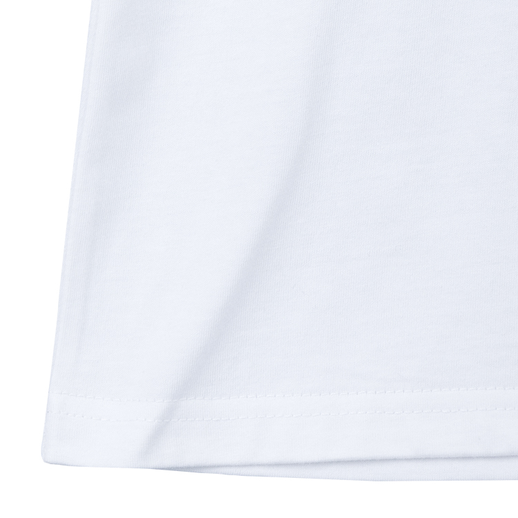 In Stock Women O-neck Cotton White Blank t Shirt