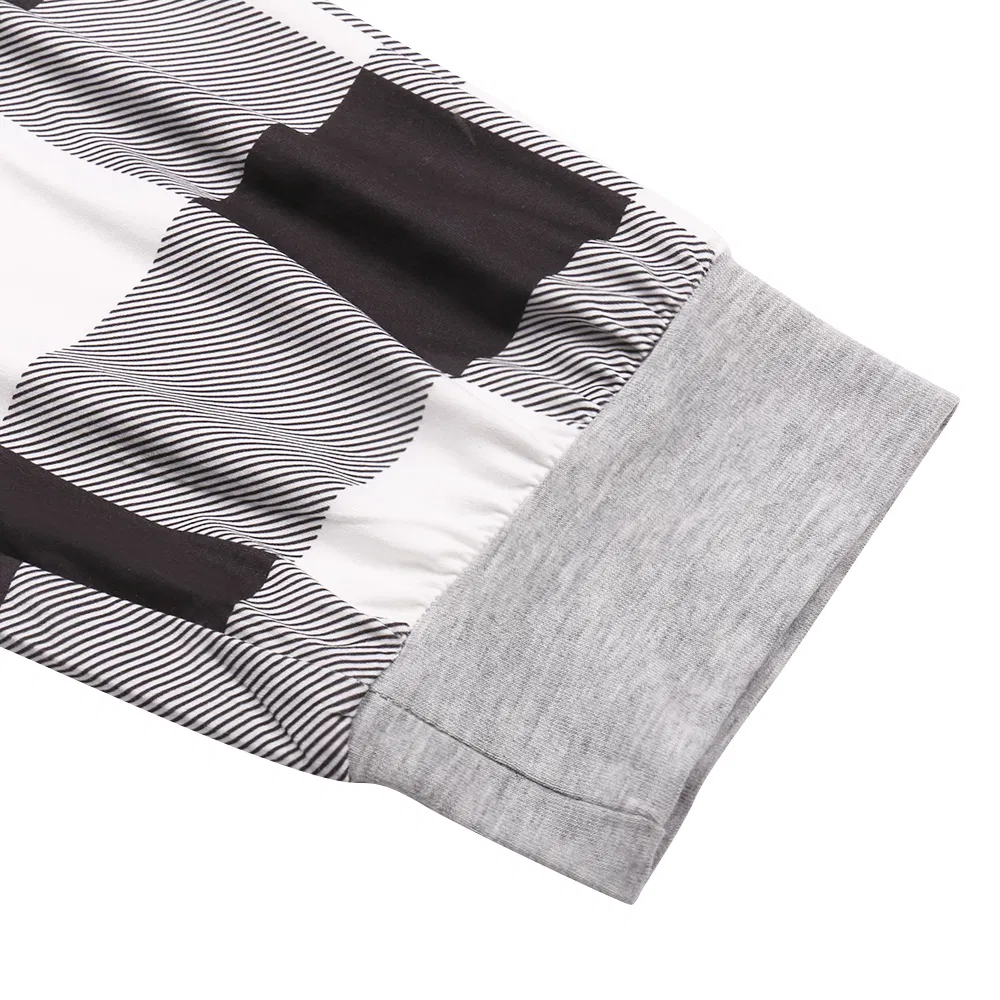 Long Sleeve Warn Sleepwear Women Winter Sleepwear Pajamas Set for Home
