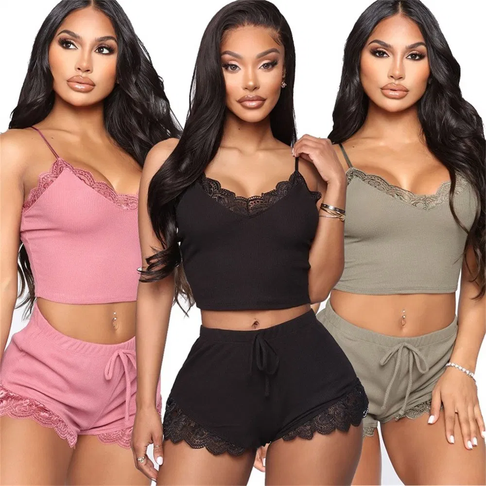 Wholesale Night Wear Cotton Pajama Women Loungewear Pyjamas Women's Sleepwear