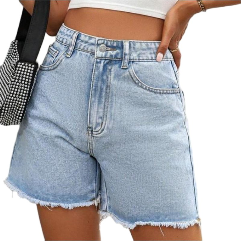 Best-Selling Summer High-Quality Women Denim Shorts Custom Logo Women's Stylish Casual Denim Shorts