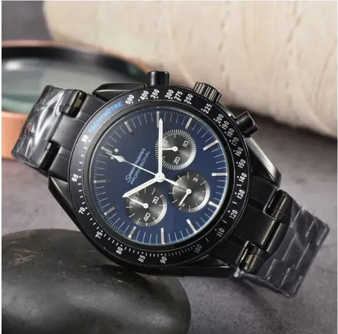 Stylish Designer Speed Master Watch Men Full Working Dial Quartz Stopwatch Sea Sports Steel Wristwatchhighlights