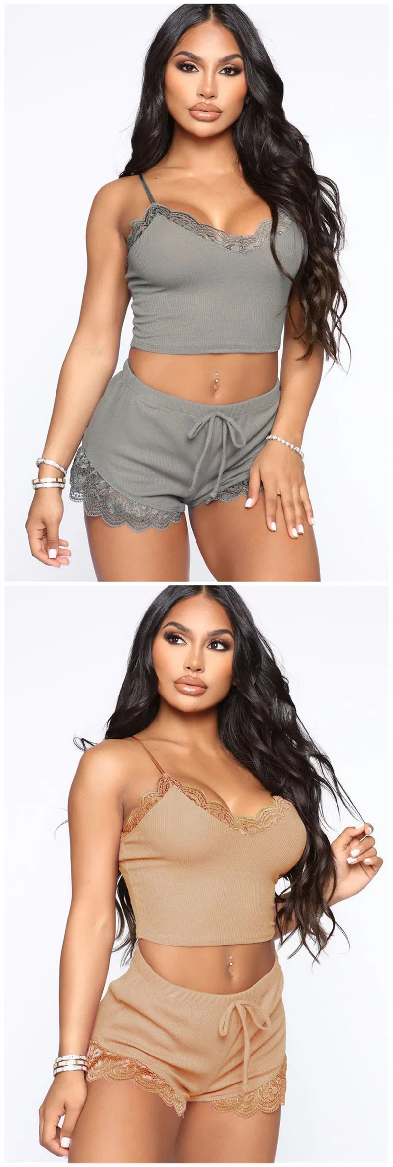 Wholesale Night Wear Cotton Pajama Women Loungewear Pyjamas Women's Sleepwear