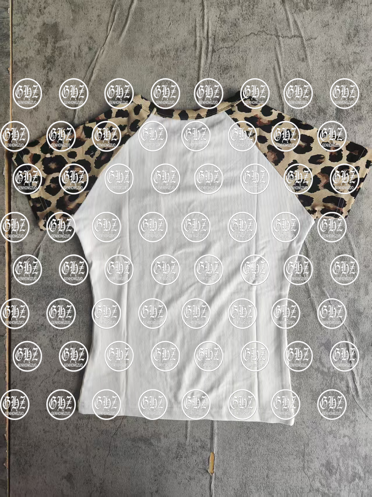 Y2K Women's Custom Logo Cheetah Print Embroidered Short Sleeve Flared Pants Two-Piece Loungewear Set Leopard Clothing