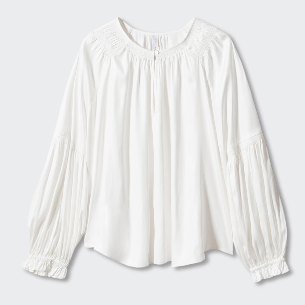 Women's Stylish Regular Sleeve Blouse Casual Loose Fit Button Knitted Shirt Elegant V Neck Office Wear Tops Fashion Sequined
