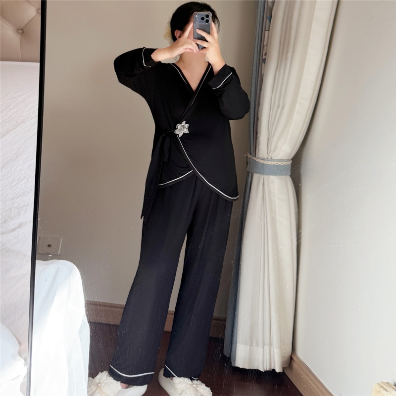 Plus Size 2 Piece Modal Women'S Sleepwear Lounge Wear Sets Custom Loungewear Women Sets Modal Pajama Set Night Wear for Women