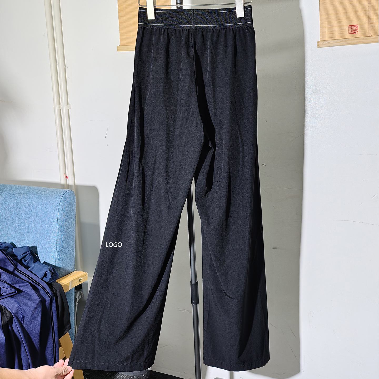New Arrival Women's XL Yoga Pants Stylish Solid Pattern High Waist Quick Dry Elastic Waist Wide Leg All Match Feature Wholesale