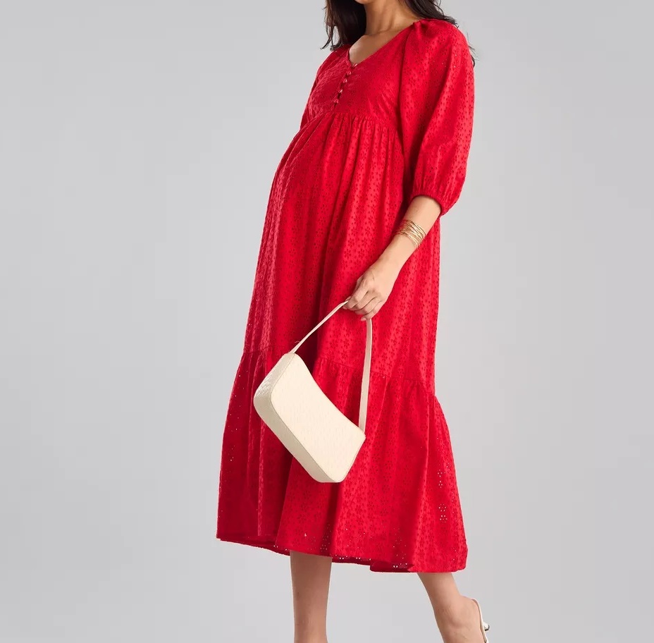 Comfortable Maternity Dresses for Pregnant Women Breastfeeding Clothing Stretchable Maternity Wears Breathable