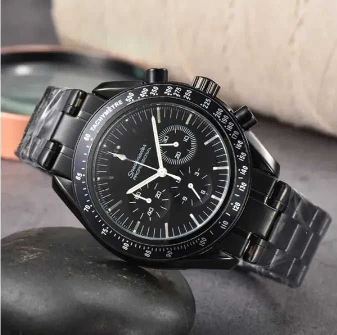 Stylish Designer Speed Master Watch Men Full Working Dial Quartz Stopwatch Sea Sports Steel Wristwatchhighlights