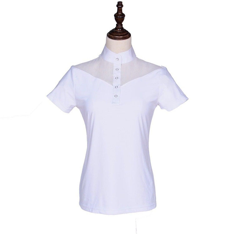 High Quality Plus Size Women Spandex Polyester Stretch Solid Breathable Anti-Wrinkle Embroidered O-Neck Full Sleeve Casual Basic
