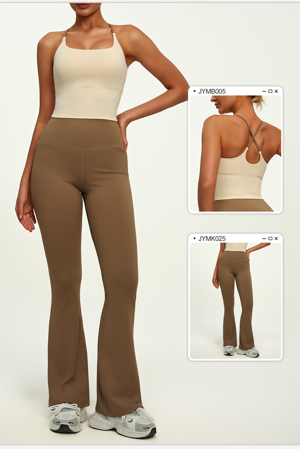 Custom Bare Sense Lightweight High Elastic Waist Butt Lifting Flared Pants Breathable Quick Dry Slim Fit Women's Yoga Pants