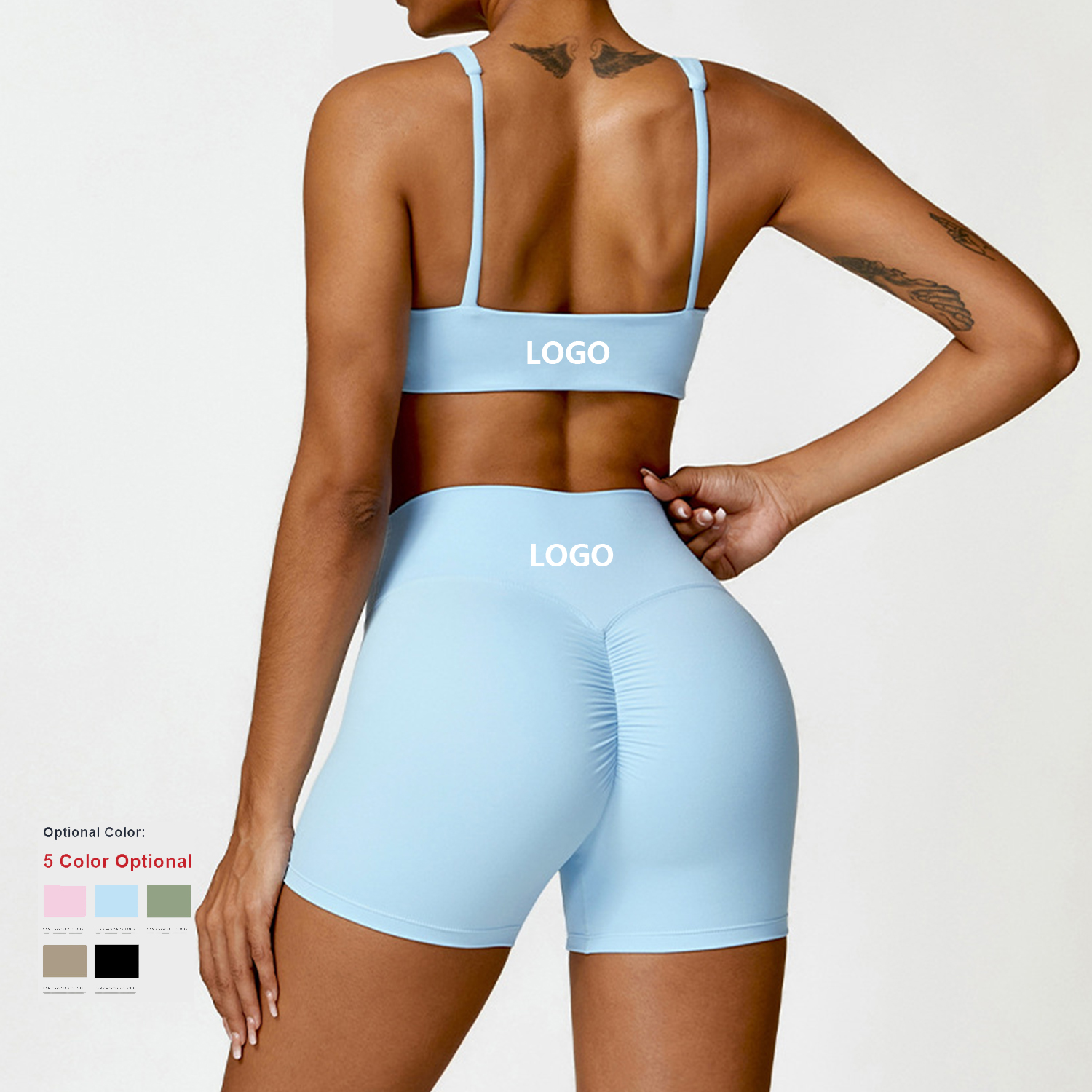 Hot Sale High Quality Sports Bra High Waist Leggings Suit Long Sleeve Workout Wear Gym Sportswear Women Fitness Clothes Yoga Set