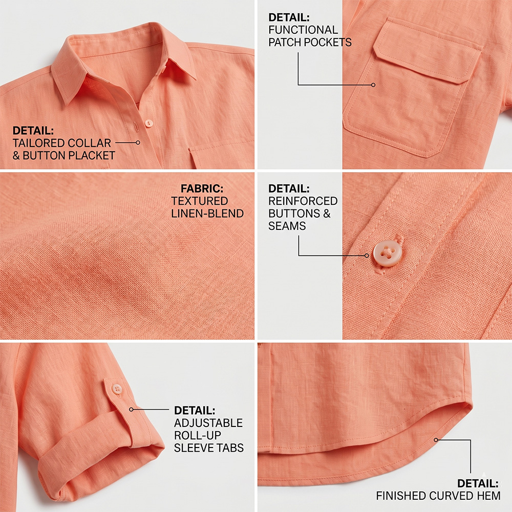2026 Latest Plus Size Women's Embroidery Button Blouse Customized Cotton Bamboo Fiber Flannel Yarn Dyed Plaid Spring Winter