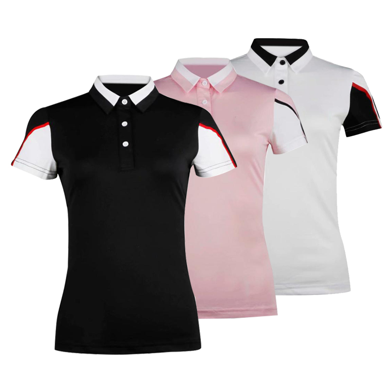 Good Quality 2020 Summer New Women's Short Sleeve Polos 100% Orfanic Fiber Fashion Casual Womens Tees Lapel Shirts Slim Lady Top