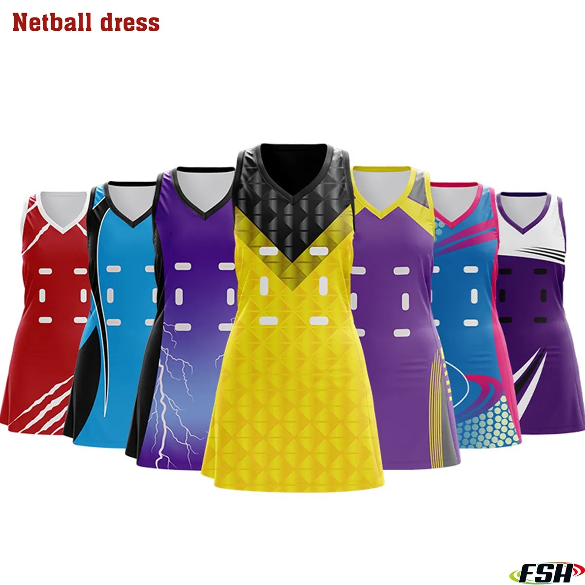 Hot Sale Custom Fitness Netball Dress Wholesale